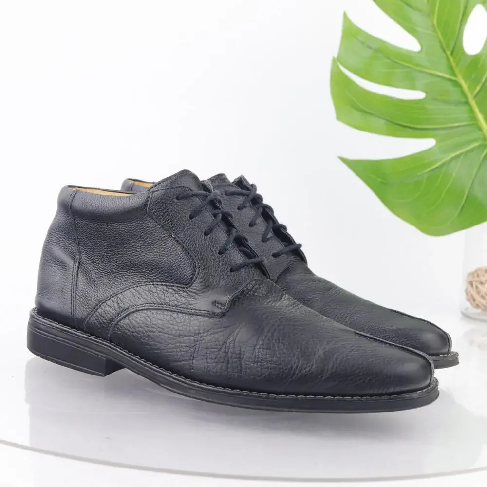 Sandro‎ Moscoloni Mens Chukka Boots Size 11 D Black Leather Lace Up Dress Shoes